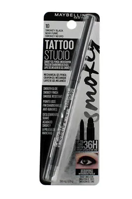 Maybelline Tattoo Studio Liner Gel Pencil  Waterproof #10 Smokey Black • $9.99