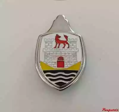 VOLKSWAGEN German Castle Emblem Hood Badge For VW Type1 Beetle Bug Yellow Black • $46.11