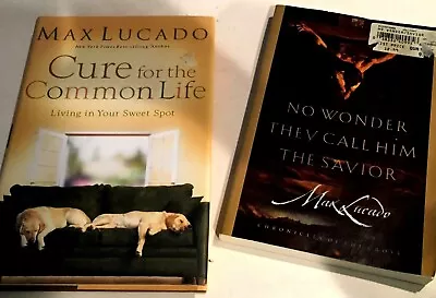  Lot Of 2  Books  By  Max Lucado - Cure -  No Wonder They Call Him Savior • $10.50