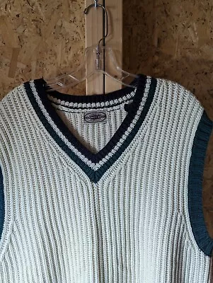 County Seat Men's Medium Size 100% Cotton Sweater Vest • $19.89
