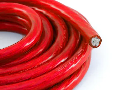 KnuKonceptz Bassik Red 4 Gauge Amplifier Battery Ground Wire TRUE 4 AWG 20Ft • $17.99