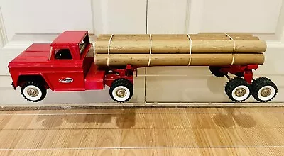 Vintage Structo Timber Toter Lumber Truck Log Hauler Pressed Steel • $149.99