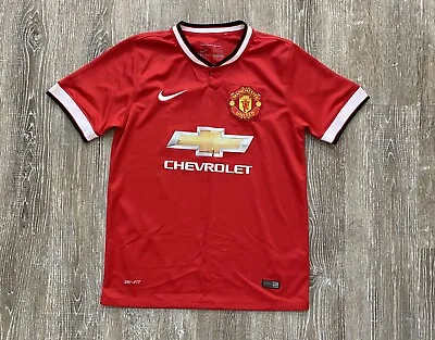 $19.99 • Buy Manchester United 2014/15 Home Football Soccer Nike Shirt Jersey Mens Small