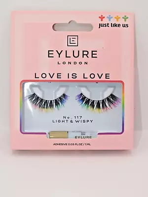 Eylure Love Is Love Pride False Eyelashes Adhesive Included - 117 Light & Wispy • £3.99