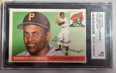 1955 Topps Baseball #164 Roberto Clemente Rookie Graded SGC 6 - Reasonable Offer • $5240