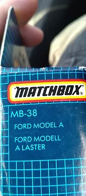  Matchbox MB38 Ford Model A Van  BOXED • £12