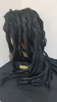 Long Black Dreadlock DREADS Reggae Rasta Wig Jamaican Bob Marley Dreadlocks Wigs • $19.99