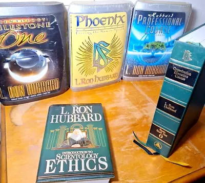 L. Ron Hubbard Scientology Course Lot Of 5 Books CD Lecture Materials Dianetics • $20