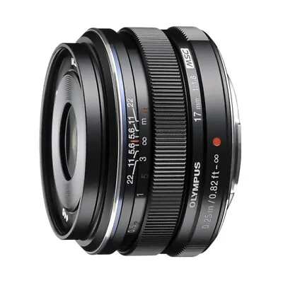 Olympus M.Zuiko Digital 17mm F1.8 Lens For Micro Four Thirds Cameras (Black) • $308.22