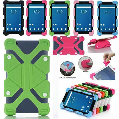US For 7 - 8 Inch Tablet PC Shockproof Silicone Case Cover Universal Protective • $10.99