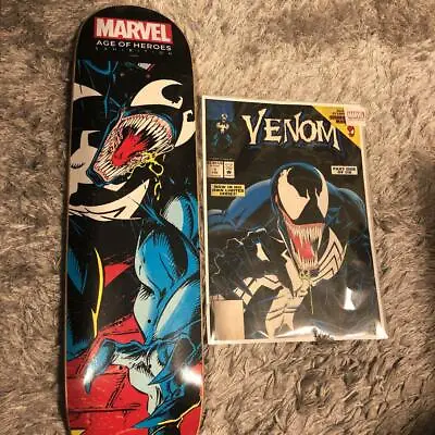 Venom Skateboard Boar Deck Marvel Exhibition Limited Edition With Poster F/S • $829