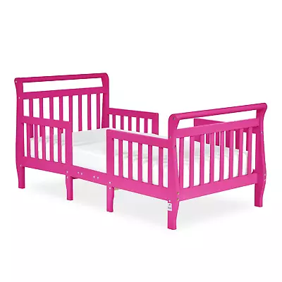 Dream On Me Emma 3-In-1 Convertible Toddler Bed In Fuschia Pink Converts To Two • $349