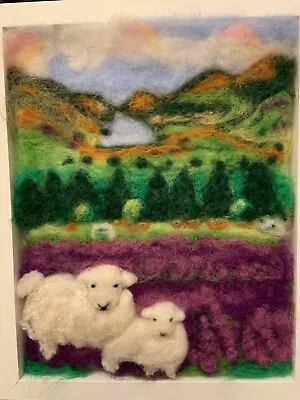 Needle Felting Kit Needlefelt Kit - Sheep And Lamb In Heather • £12