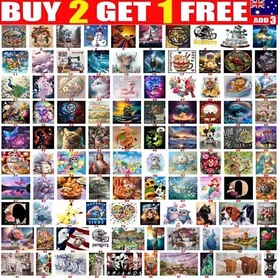 DIY 5D Full Drill Diamond Painting Cross Stitch Kit Art Picture Embroidery Mural • $8.39