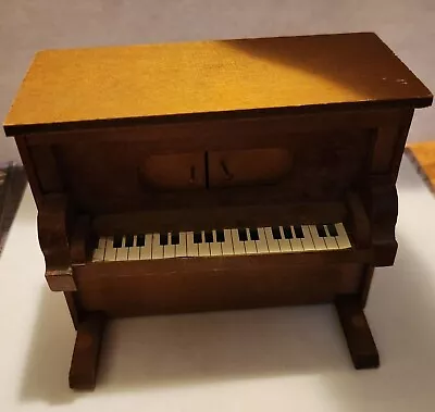 Rare Dollhouse Piano Vintage Miniature Wooden Musical • $60