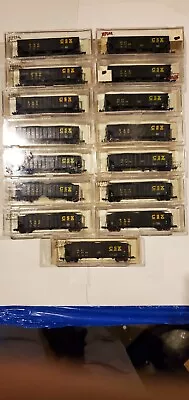 Atlas N Scale Chessie 90 Ton Hopper Lot Of 15 W Free Ship! • $36