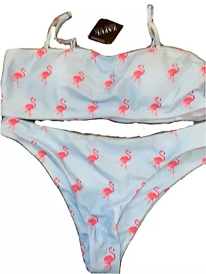 NWT Zaful Bikini  High Cut 2 Piece Swimwear Suit Size 8 Large • $15.95