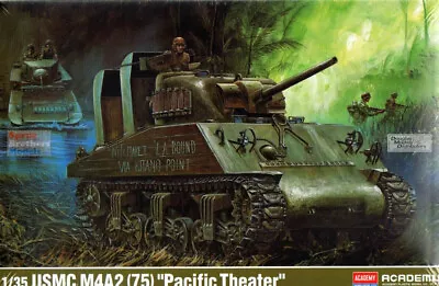 ACA13562 1:35 Academy USMC M4A2(75) Sherman 'Pacific Theater' • $49.59