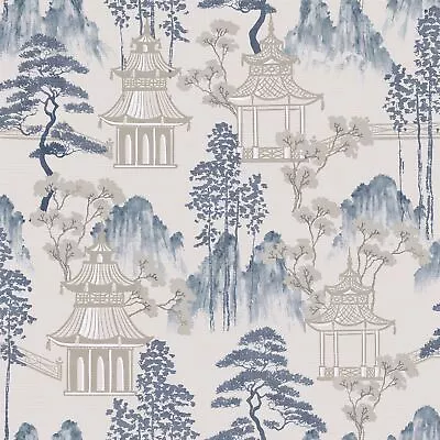 Japanese Pagoda Blue & Grey • £13.49
