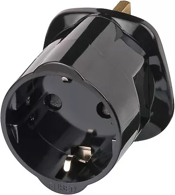 £4.99 • Buy ShaniTech European Euro EU Schuko 2 Pin To UK 3 Pin Plug Adaptor Travel Adapter 