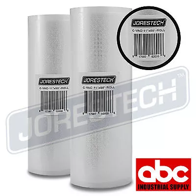 $24.70 • Buy TWO GIANT 11 X50' Rolls Vacuum Sealer Food Storage Bags! Huge Food $$$ Saver!
