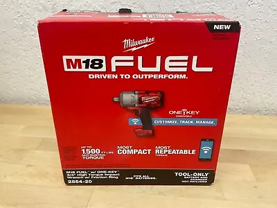 New Milwaukee Tool 2864-20 M18 Fuel W/One-Key High Torque Impact Wrench 3/4 In. • $284