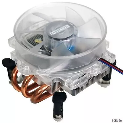 Overclock LED Fan For Intel Socket T 805 LGA 775 Quad Core 2 Duo Pentium 4 CPU • $35.50