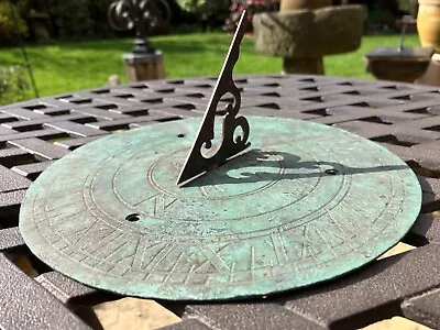 Original Sundial C1790 Bronze Brass 8 Inches Complete With Gnomon Antique BARGAI • £149