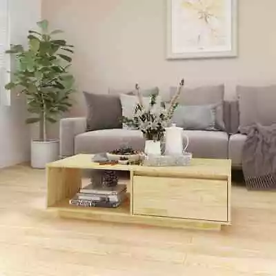 VidaXL Coffee Table 110x50x33.5 Cm Solid Pinewood • $154.82