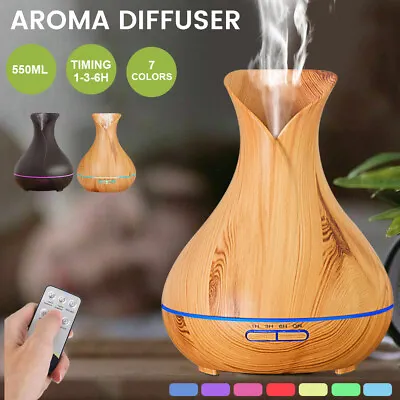 LED Aroma Aromatherapy Diffuser Essential Oil Ultrasonic Air Humidifier Purifier • $23.99