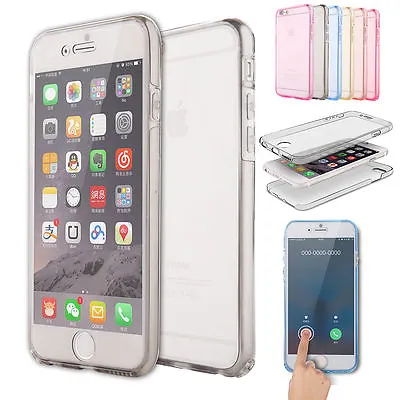 $4.83 • Buy 360° Silicone Soft Full Clear Case Cover For IPhone 14 Pro Max 13 12 11 XR X 7 8