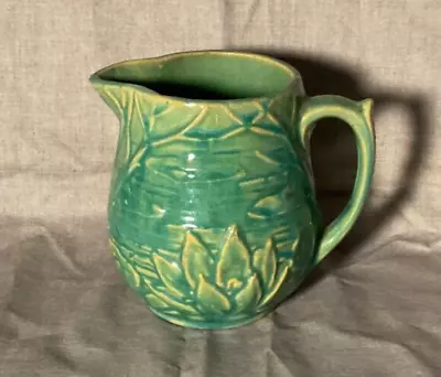 Vintage McCoy Pottery Aqua Water Lily Small Pitcher 124 • $19.99