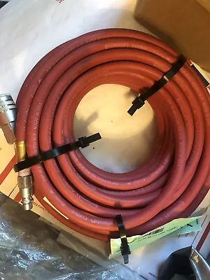 NEW Continental Contitech 1/4  50' Air Hose W/ QC Fittings USA Made • $59
