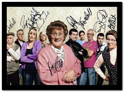 Mrs Brown's Boys Full Cast Signed (Printed) Framed A4 Reproduction Poster • £9.99