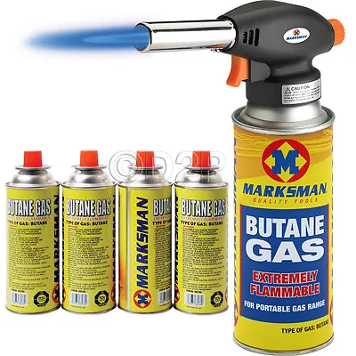 £115.90 • Buy Blow Torch Butane Flamethrower Burner Welding 4 Gas Auto Ignition Soldering Weed