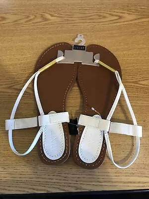 Mixit 10 Women’s Sandals Shoes White Retail $24 (apt-1085) • $9.56