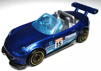 2015 Hot Wheels 2015 Mazda Mx-5 Miata #15 Blue 1:64 Diecast 2.75  Rally Race Car • $10.99