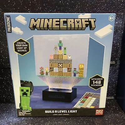 Paladone Minecraft Build A Level Light Customizable Desk Lamp - With Over 140 • $15.88