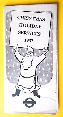 LONDON TRANSPORT CHRISTMAS HOLIDAY SERVICES 1937.  Print Code 37. 5656. 100M • £12.99