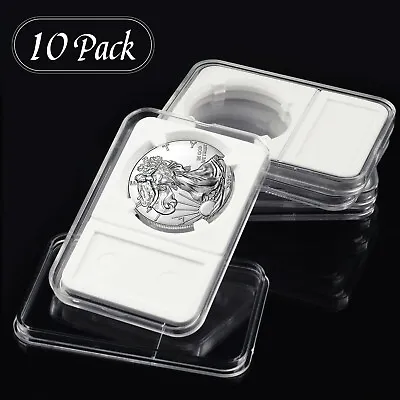 10 PCS Coin Slab Display Holder Storage 39mm For Silver Dollar/Silver Eagle • $6.79