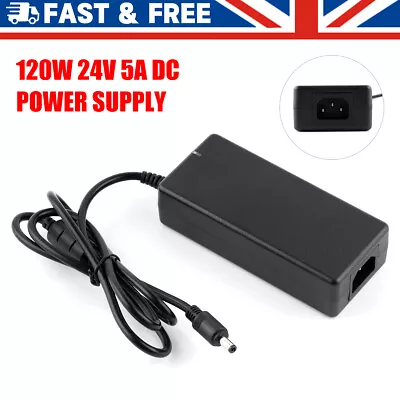 24V 5A 120W AC DC Switching Power Supply Adapter Charger Transformer LED Strip • £15.95