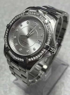 Tag Heuer Aquaracer 300M WAF1118 Diamond Bezel/Hour Markers Quartz Movement • $1962.84