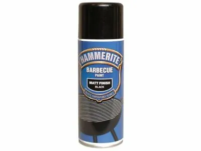 Hammerite BBQ Paint Aerosol Black Matt 400ml • £15.68