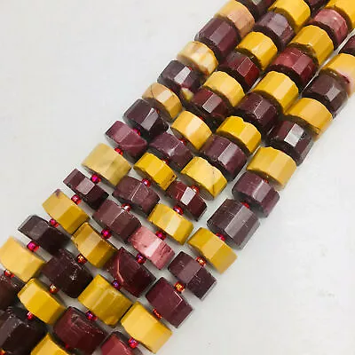 Mookaite Jasper Faceted Rondelle Wheel Discs Beads Approx 11-12mm 15.5  Strand • $21.49