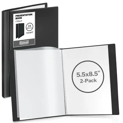 Small Binders With Sleeves Presentation Books 5.5x8.5 2-Pack Black Playbill • $17.30