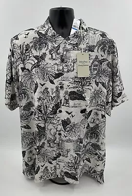 $185.95 • Buy Disney Haunted Mansion Tommy Bahama Camp Button Down Shirt Size Medium NEW