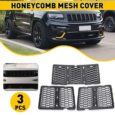 For Jeep Grand Cherokee 2014-2016 Front Grill Cover Mesh Grille Black Insert Kit • $30.99