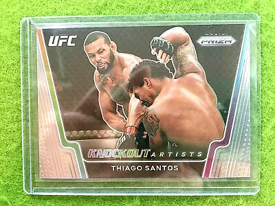 THIAGO SANTOS PRIZM CARD UFC 1st Prizm 2021 Panini Prizm UFC KNOCKOUT ARTISTS • $17.96