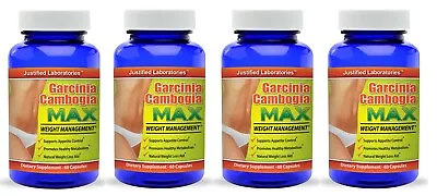 $24.99 • Buy 100% Pure Garcinia Cambogia 1300 MG Natural Weight Loss 60% HCA Diet 4 Pack