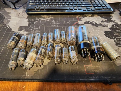 $19 • Buy Vacuum Tube   Lot Of ( 15 ) Vacuum Tubes Removed From Working RCA Radio